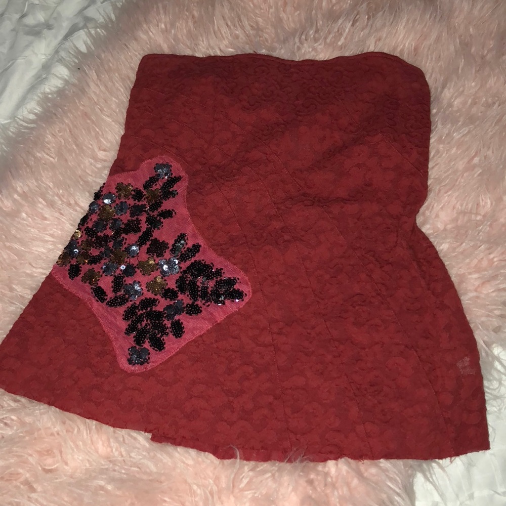 💕Red Sweetheart Top with Crisscross Back💕